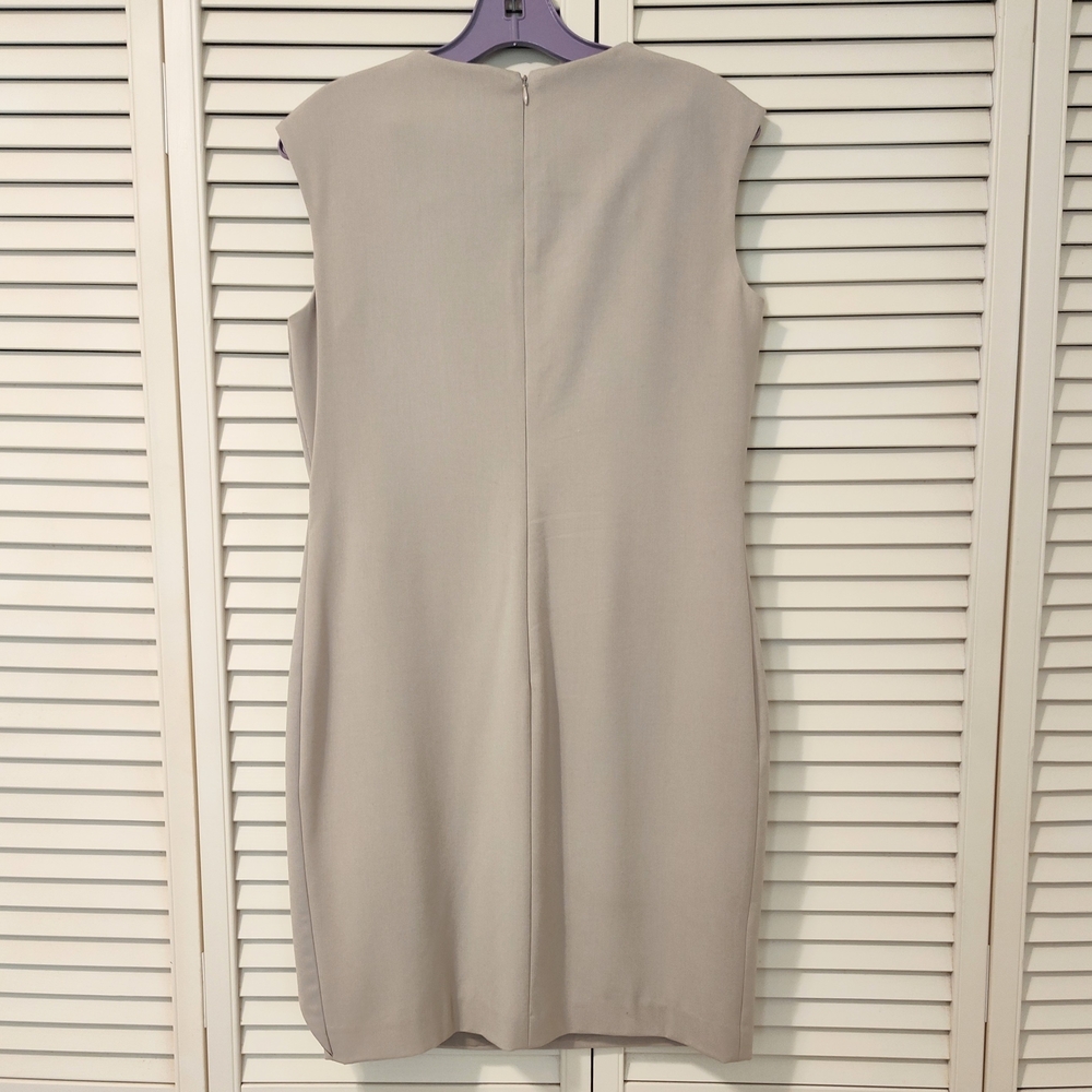 Calvin Klein Asymmetrical Ruffled Sheath Dress - Picture 2 of 10